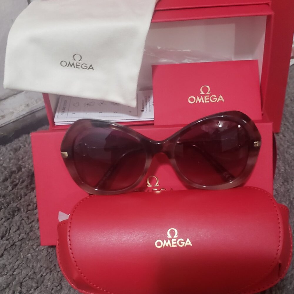 Brand new, never worn OMEGA women's sunglasses